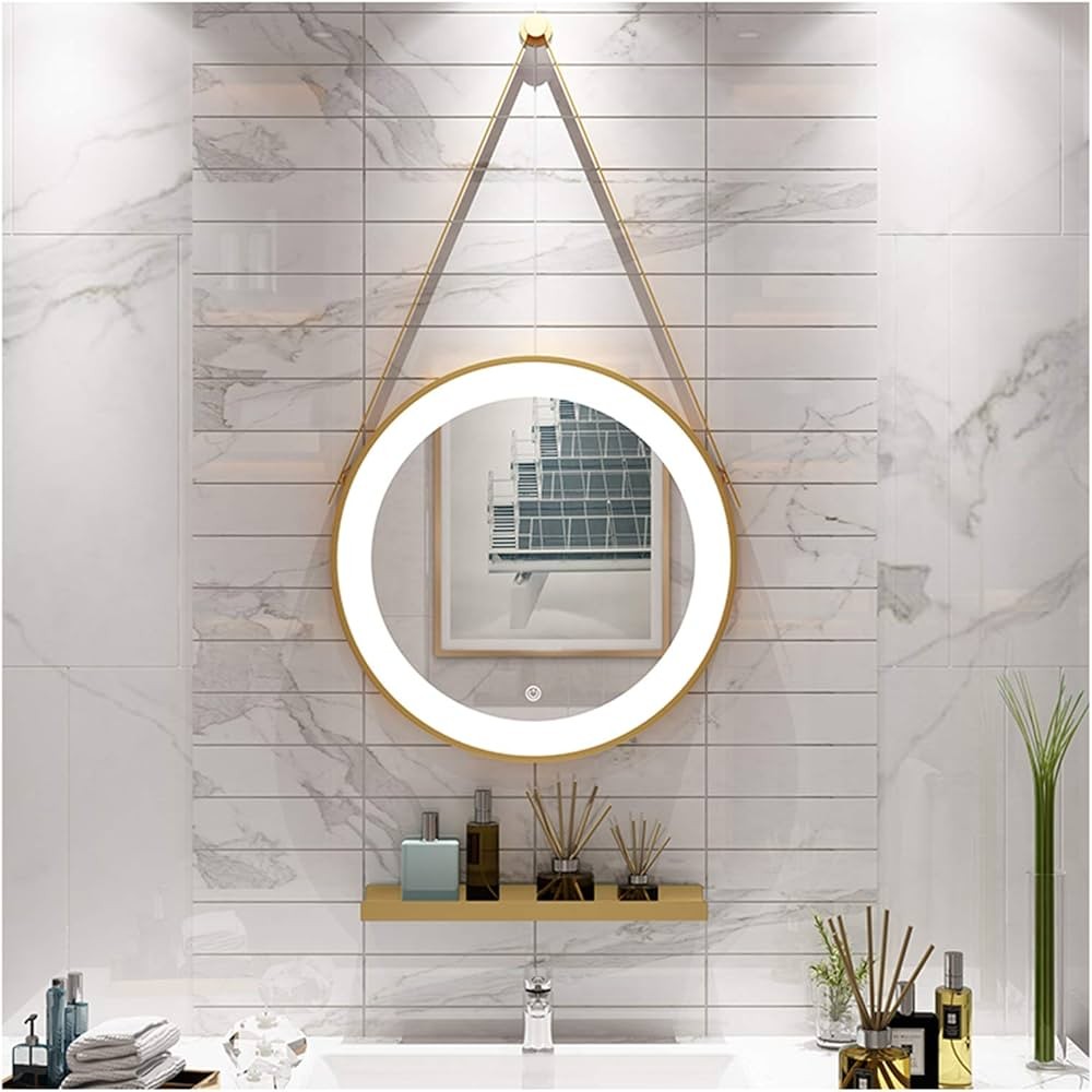  مرآة حمام  كهربائية معلقة مضيئة دائرية