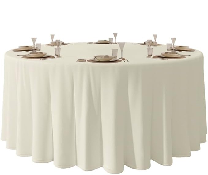  قماش أغطية الطاولات - 300سم بيج